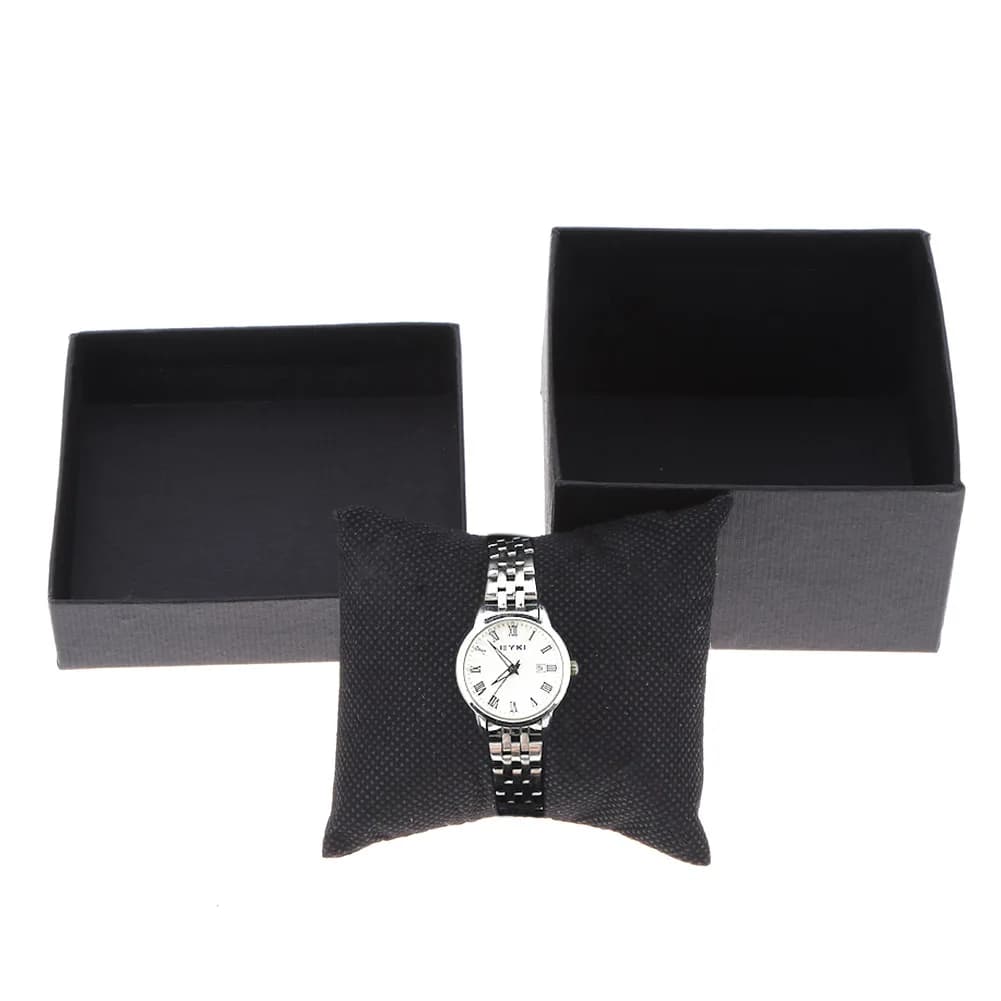 Fashionable Square Jewelry Display Box With Material Composite for Removable Pillow Gift Pack for Single Black Watch for Men and Women