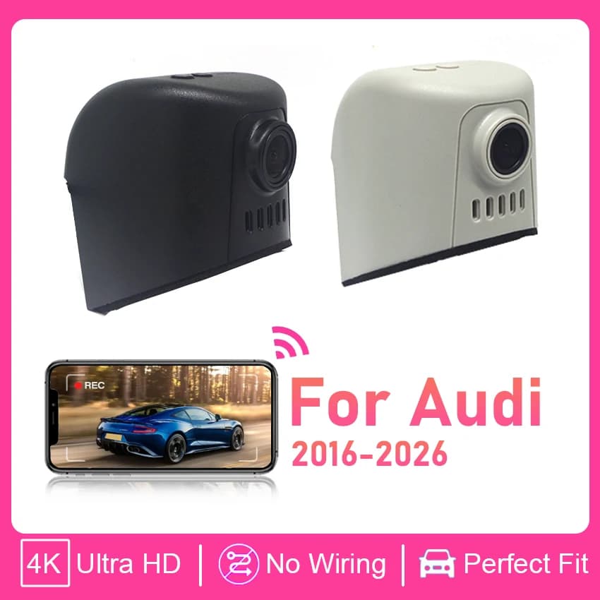 Dashcam HD 4K with Wifi for Audi, Car Camera for Audi A1 A3 A4 A5 A6 A7 A8 Q2 Q3 Q7 Q8 TT RS S 2016-2026