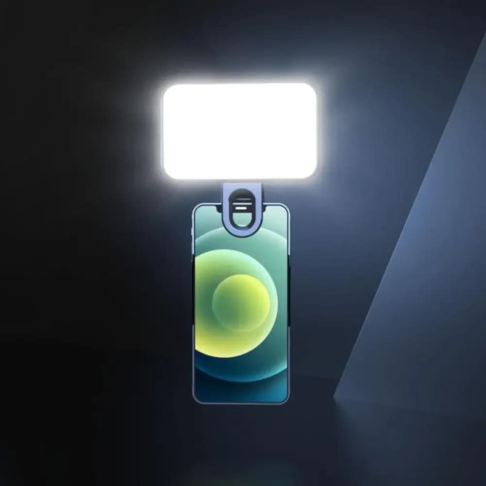 Mini Portable Filling Light for Rechargeable Selfie 3 Modes Adjustable Brightness Clip On For Cell Phone Makeup Computer Filling Light