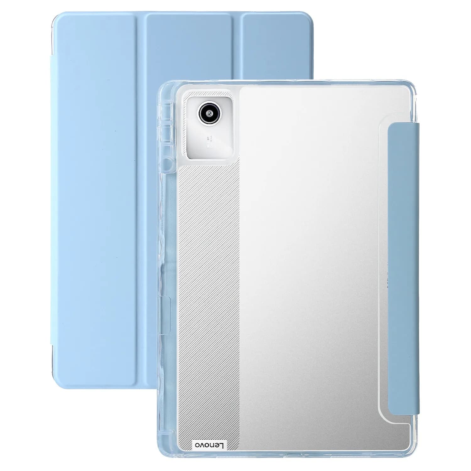 Custodia protettiva morbida traslucida con porta matita per Lenovo Tab M11 Xiaoxin Pad 2024 e Tab idea 11 XiaoxinPad 2025