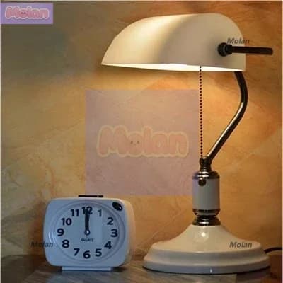 Simple Republic of China Chiang Kai-shek study table reading lamp bank retro American Chinese bedroom bedside living room warm