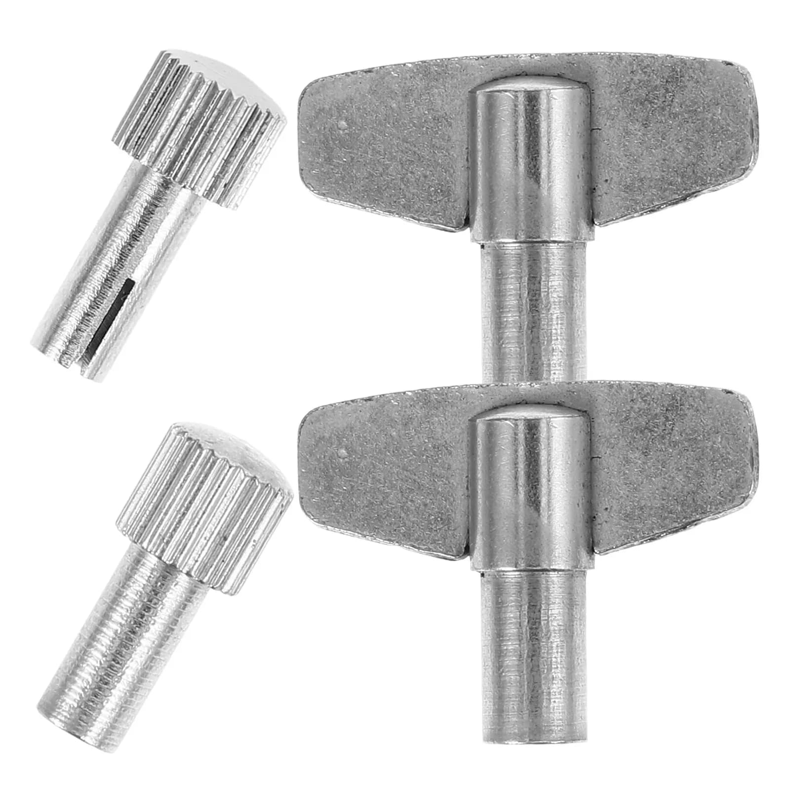 1Set Clock Repair Parts Metal Winding Key Steel Sturdy Clock Winder Tool Convenient Replacement for Wall Clocks