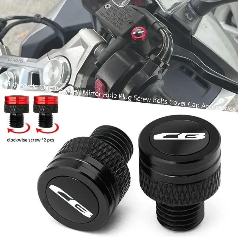 Per Honda CB650R CB600F CB500X CB500F CB400 CB750 CB1000R CB 650R Tappo Copriforo Specchietto Retrovisore Laterale Moto CNC