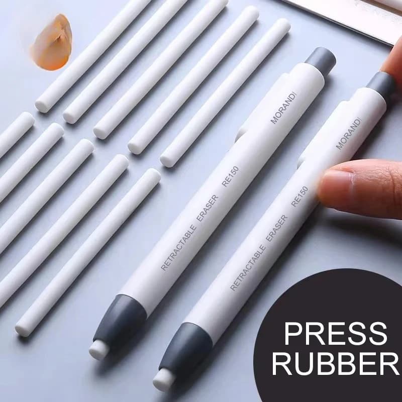 Press Retractable Matita Rubber for Correction Supplies Pen Style Matita Rubber School Material for Writing Chancellery