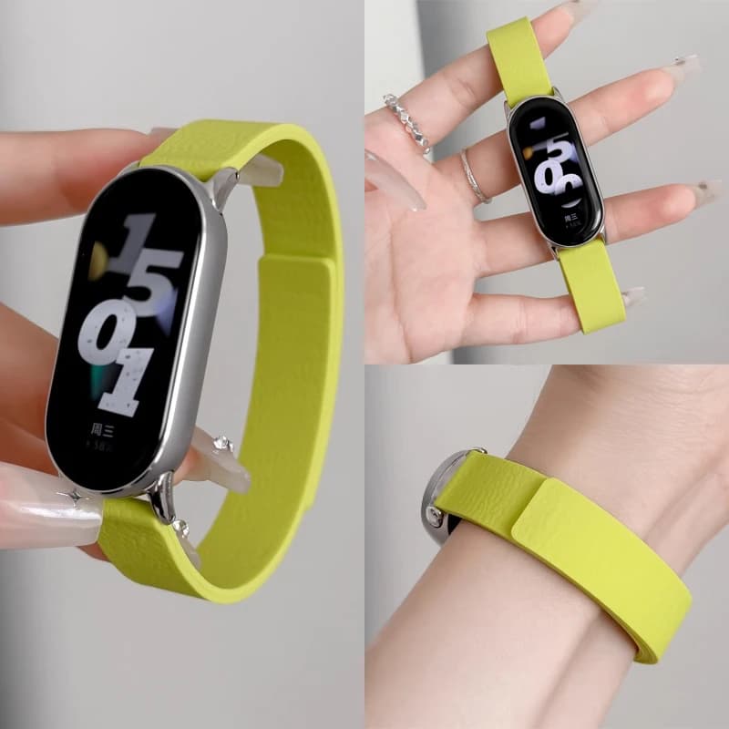 Cinturino ad anello magnetico per Xiaomi Mi Band 10 9 8 Bracciale in silicone per Xiaomi Mi Band 8 9 10 Accessori di ricambio per cintura da polso