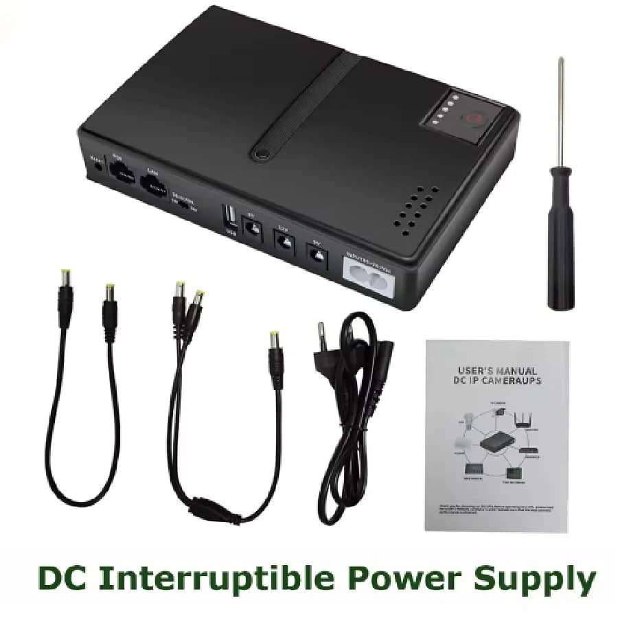 diBattery capacity diMini DC UPS Continuity group 18650 Replaceable backup battery 5v 9v 12v 220V for Router Modem Wifi