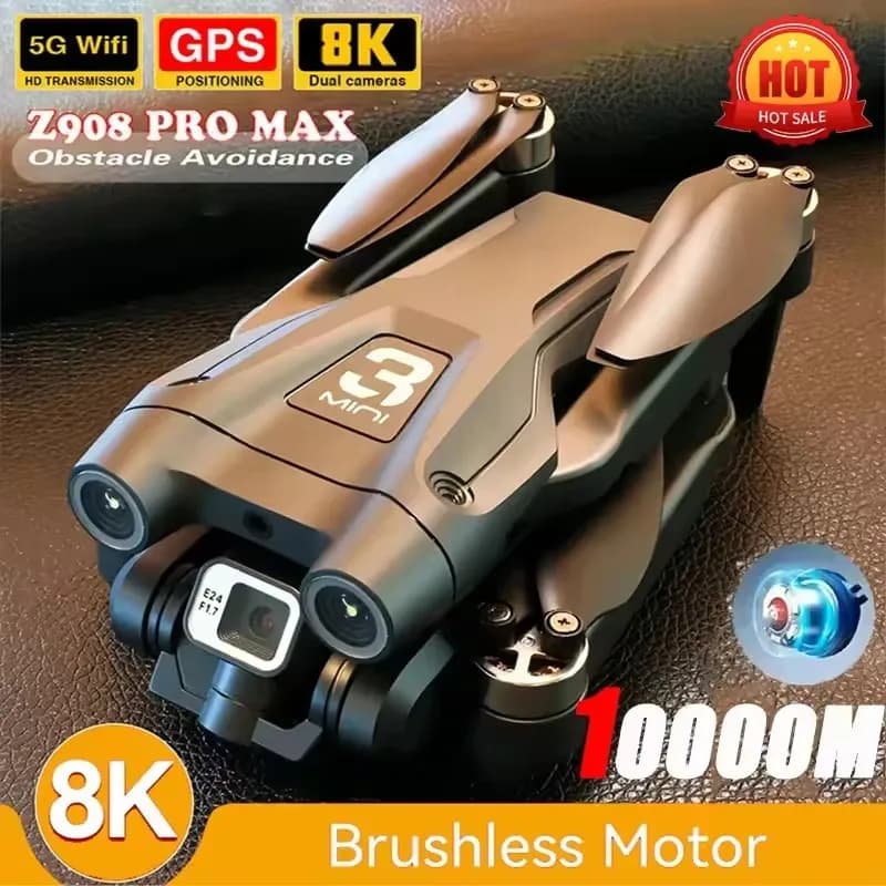 Nuovo Z908 Pro/MAX Mini Drone 8K Macchina Fotografica Professionale Evitamento Ostacoli Elicottero di Controllo Remoto Quadcopter RC Giocattoli Per xiaomi