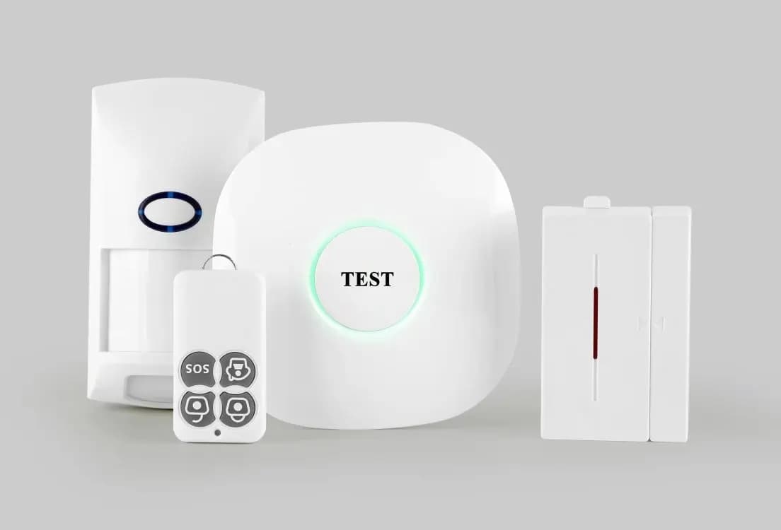 Kit di allarme di sicurezza domestica per sistema di allarme GSM wireless 433 Mhz con contatto porta rilevatore di movimento PIR