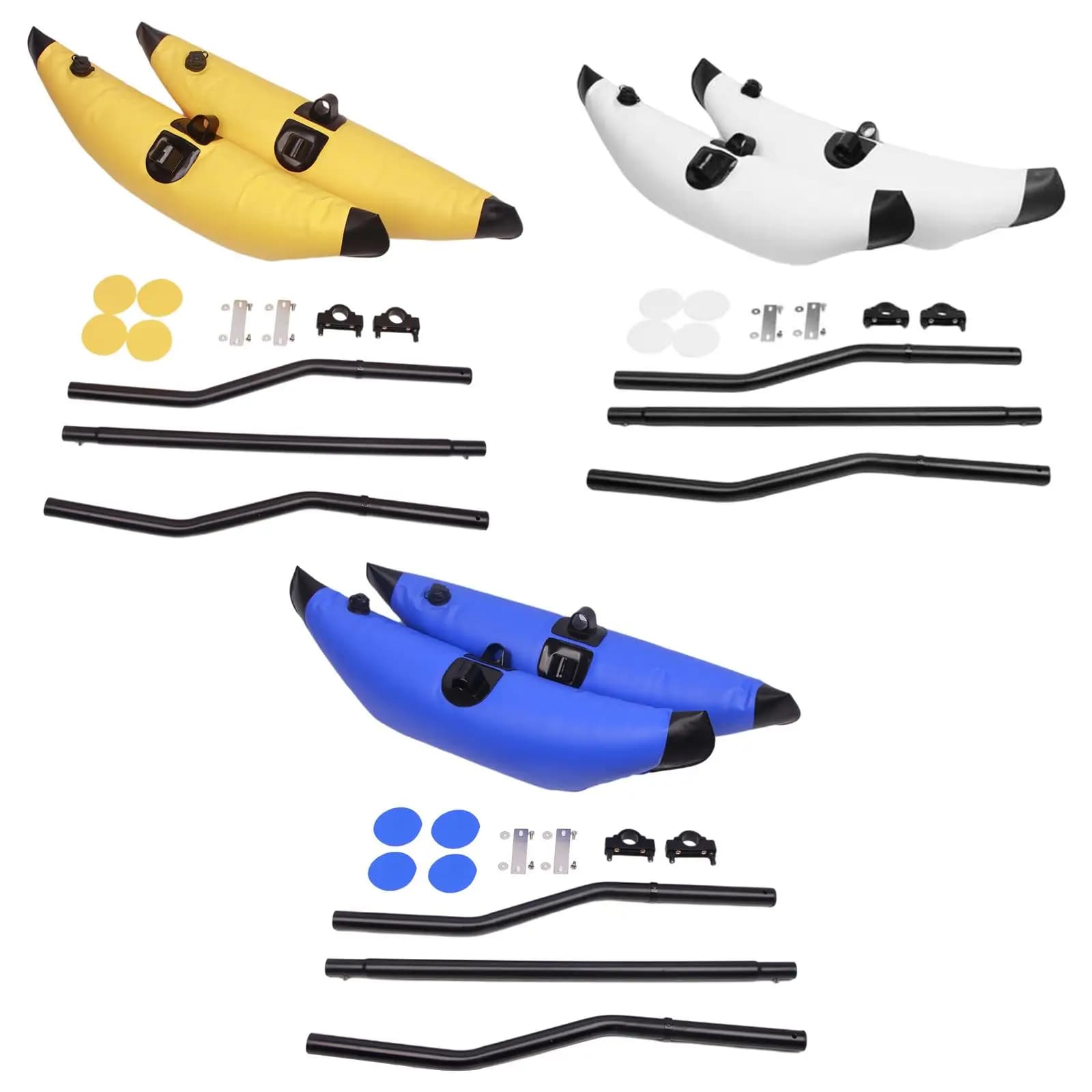 Sistema di Stabilizzazione per Kayak in PVC, Alette Galleggianti Gonfiabili per Pagaia e Pesca in Kayak