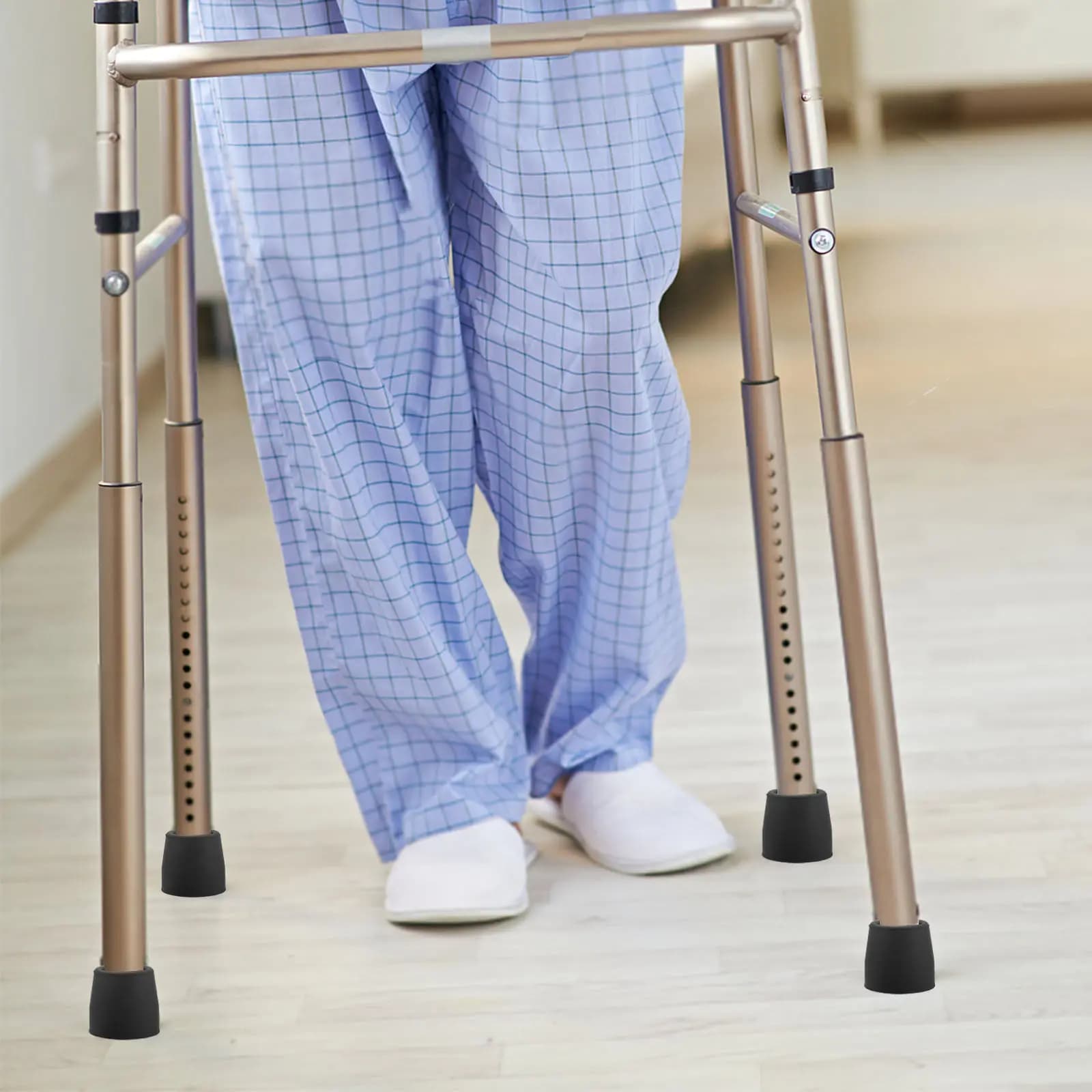 8 Pezzi Punte in Gomma Antiscivolo Resistenti per Bastoni da Passeggio, Sedie da Doccia, Gambe di Mobili, Bastoncini da Trekking, Punte per Deambulatori