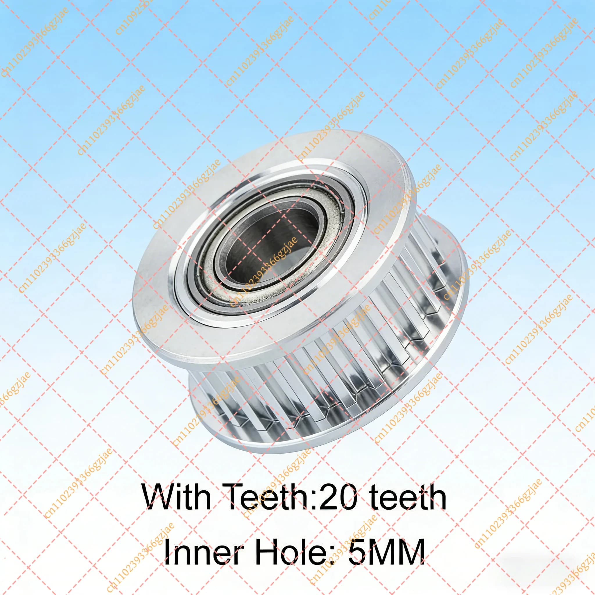Puleggia di rinvio GT2 da 20T, altezza 8,5 mm, foro 5 mm, accessori per stampante 3D (1 pz)