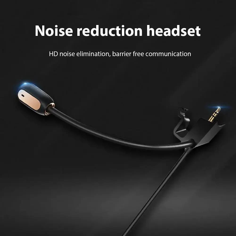Gaming Headset Microphone Mic 3.5mm Plug Replacement Game Mic Noise Cancelling Gaming Boom Mic for Bose QuietComfort 35/45
