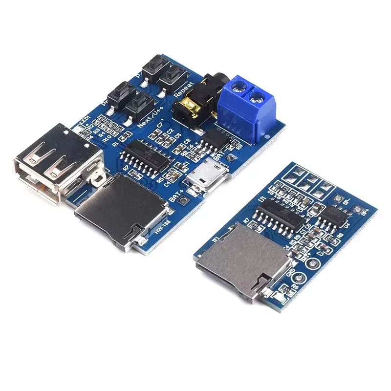 Modulo lettore musicale scheda di decodifica MP3 senza perdita fai da te con scheda amplificatore integrata da 2 W che supporta chiavetta USB con scheda TF