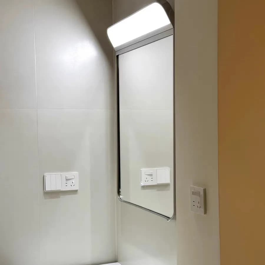 Lampada da bagno medievale intelligente a LED in acciaio inossidabile, specchio da bagno, WC, WC, WC, specchio per il trucco