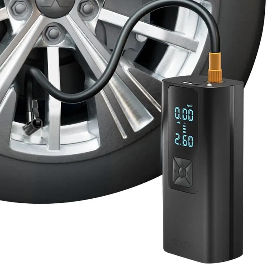 Compressore d'aria portatile per gonfiaggio pneumatici per auto TireHero 150 PSI, pompa d'aria elettrica per palline, pompa per bici, gonfiabili, paddleboard, Ai