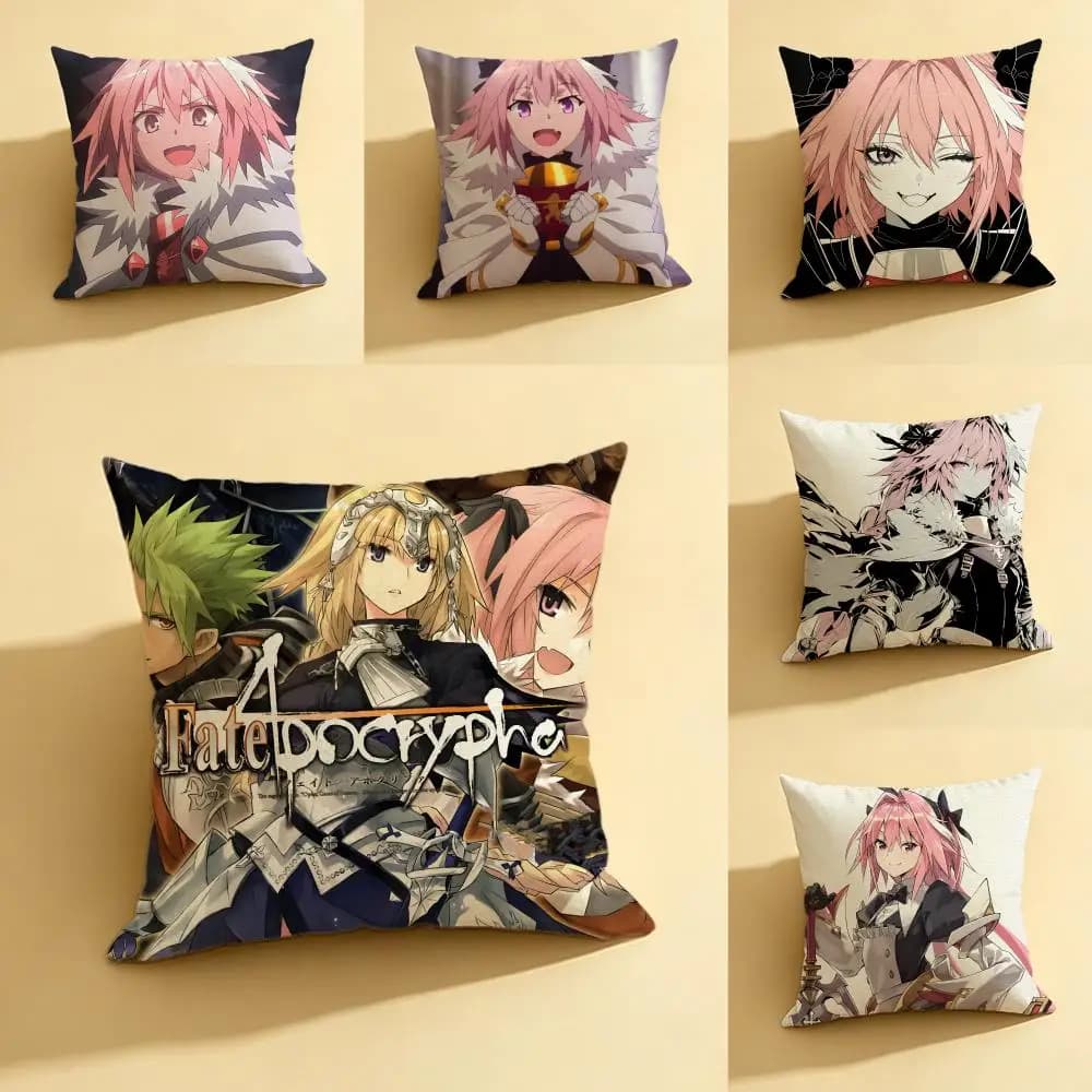 Set di fodere per cuscini in lino naturale Anime A-Astolfo, decorazione tutto in uno per divano, camera da letto e sedia
