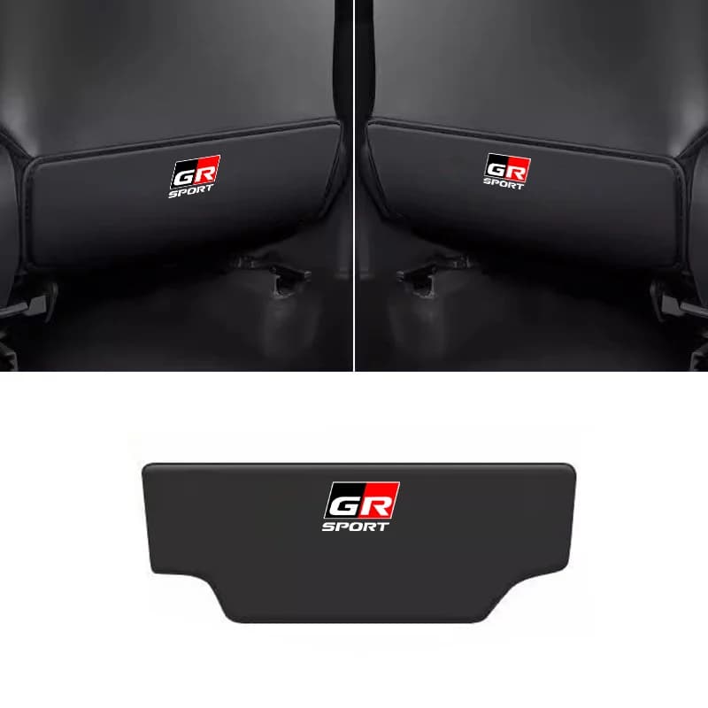 For Toyota GR Sport Gazoo Racing RAV4 C-HR Mirai Copen Hilux Corolla Cross Car Seat Back Anti Kick Pad Mats Cover Accessories