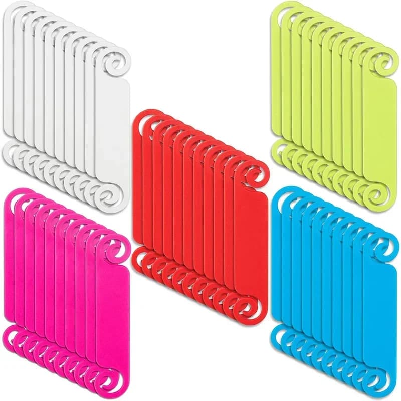Marcatori a colori per la gestione dei cavi etichette per l'identificazione dei cavi flange in plastica fascette per cavi Organizer per cavi attacca fissazioni da 10/20 pezzi