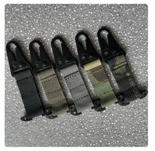 Matte High Strength Tactical Hanging Hook MOLLE System Quick Release Olecranon Hook Webbing Hanger for Backpack Outdoor EDC Gear