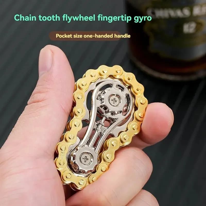 1 pz pignoni volano punta delle dita giroscopio Fidget Spinner antistress ansia catene bici in metallo agitarsi giocattoli per bambini adulti
