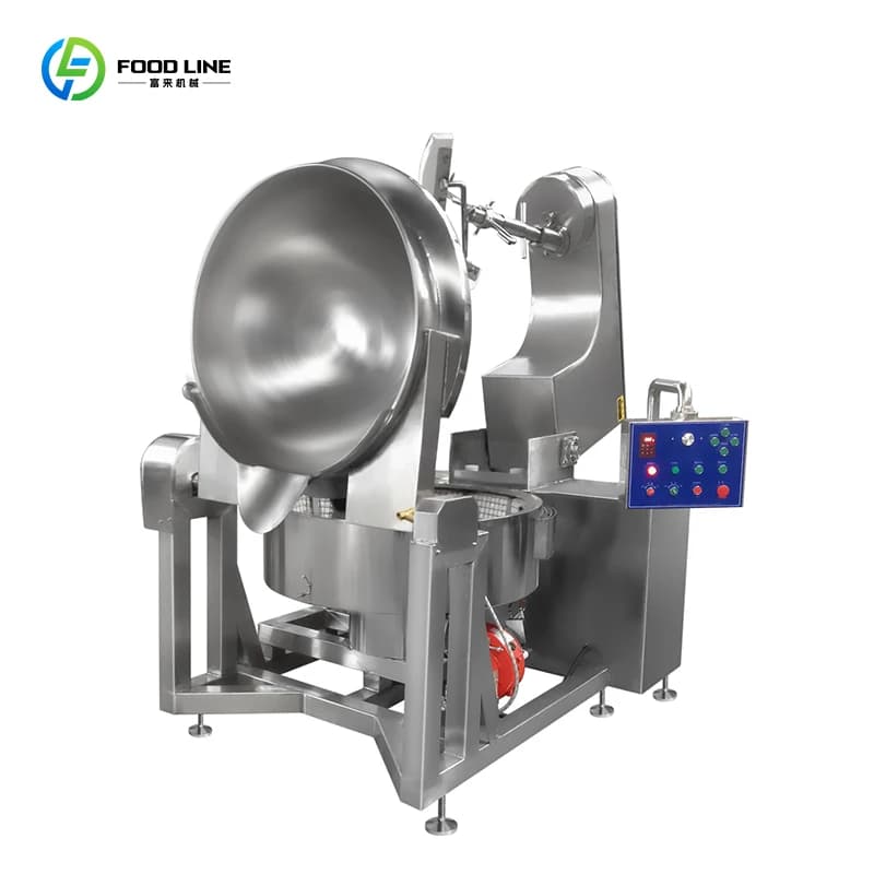 Woks e padelle per mescolare commerciale wok per friggere robot per friggere automatico wok Miscelatore da cucina riscaldato a gas