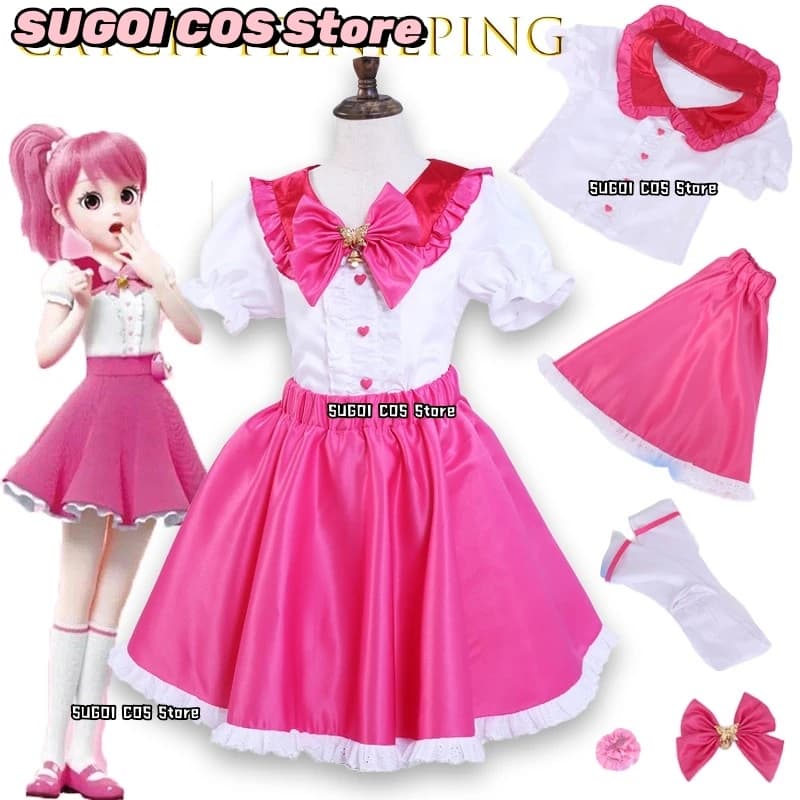 BNew Coreano Anime Catch Teenieping Costume Cosplay {SUGOI COS} Ragazze Vestito Magico Principessa Romi Battaglia Vestiti Gonna Halloween