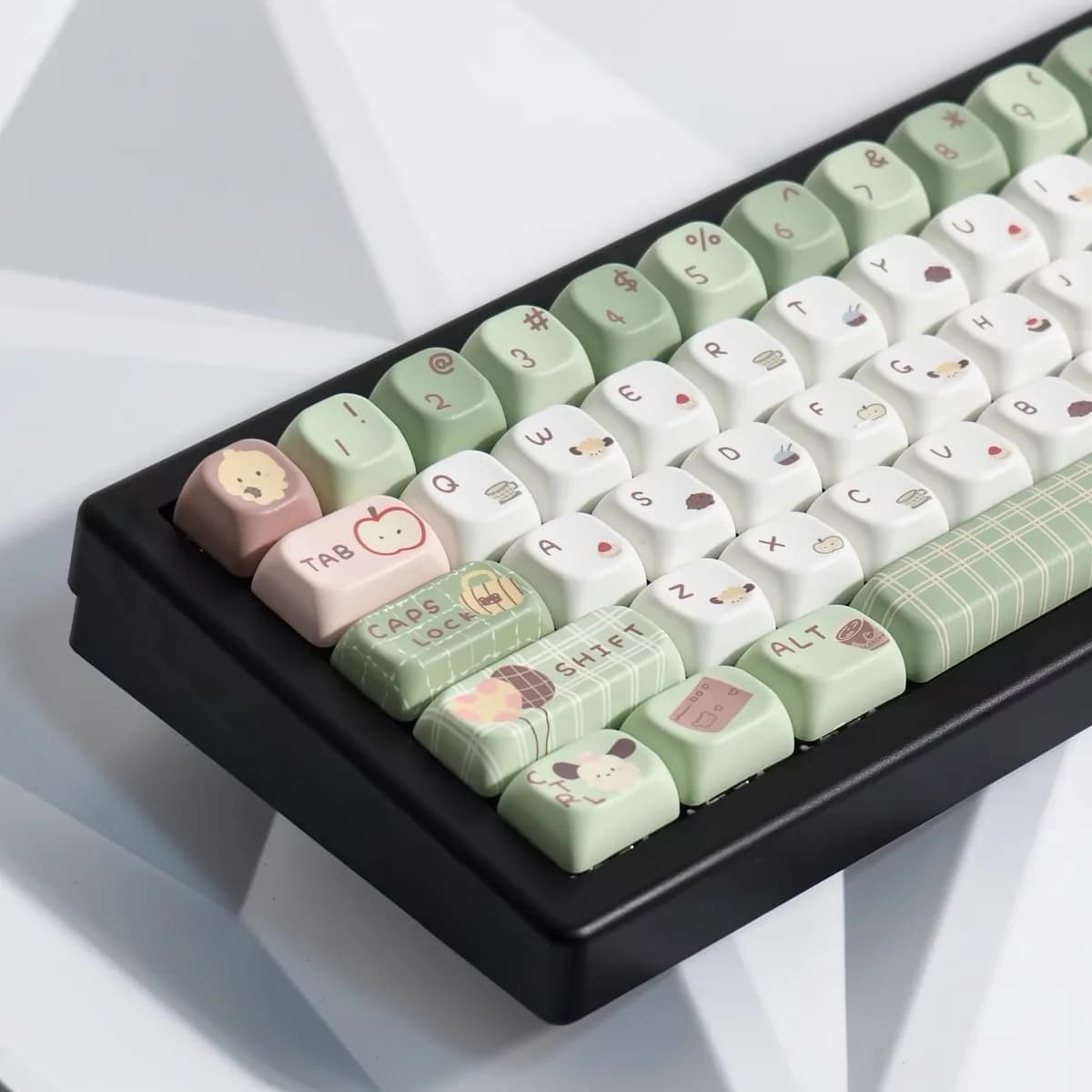 141 tasti tè pomeridiano XOA Keycaps regalo Cute Key Cap tastiera meccanica a sublimazione termica quadrata inclusa 2.25 U 2.75U per Alice