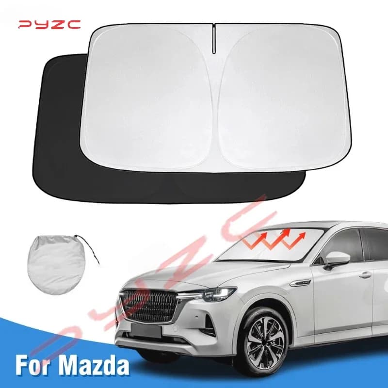Parasole per Parabrezza Mazda CX60 CX-60 CX 60 2020 2021 2022-2023 2024, Protezione per Finestrini, Visiera Parasole che Blocca i Raggi UV