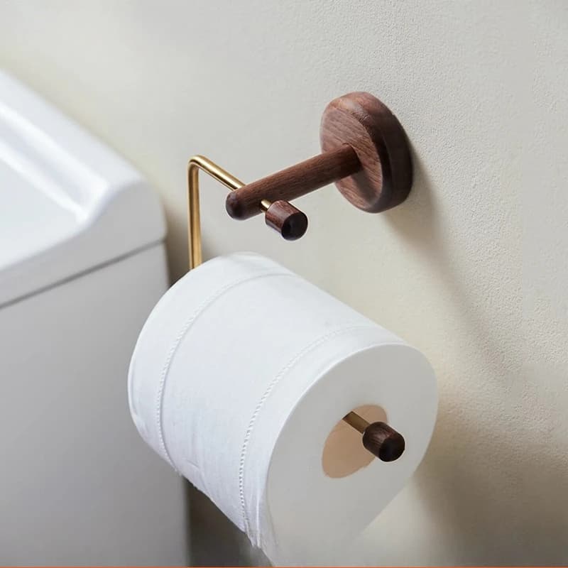 Porta carta igienica a parete senza trapano Dispenser per fazzoletti da bagno Organizzatore di carta in rotolo impermeabile per hardware per il bagno di casa