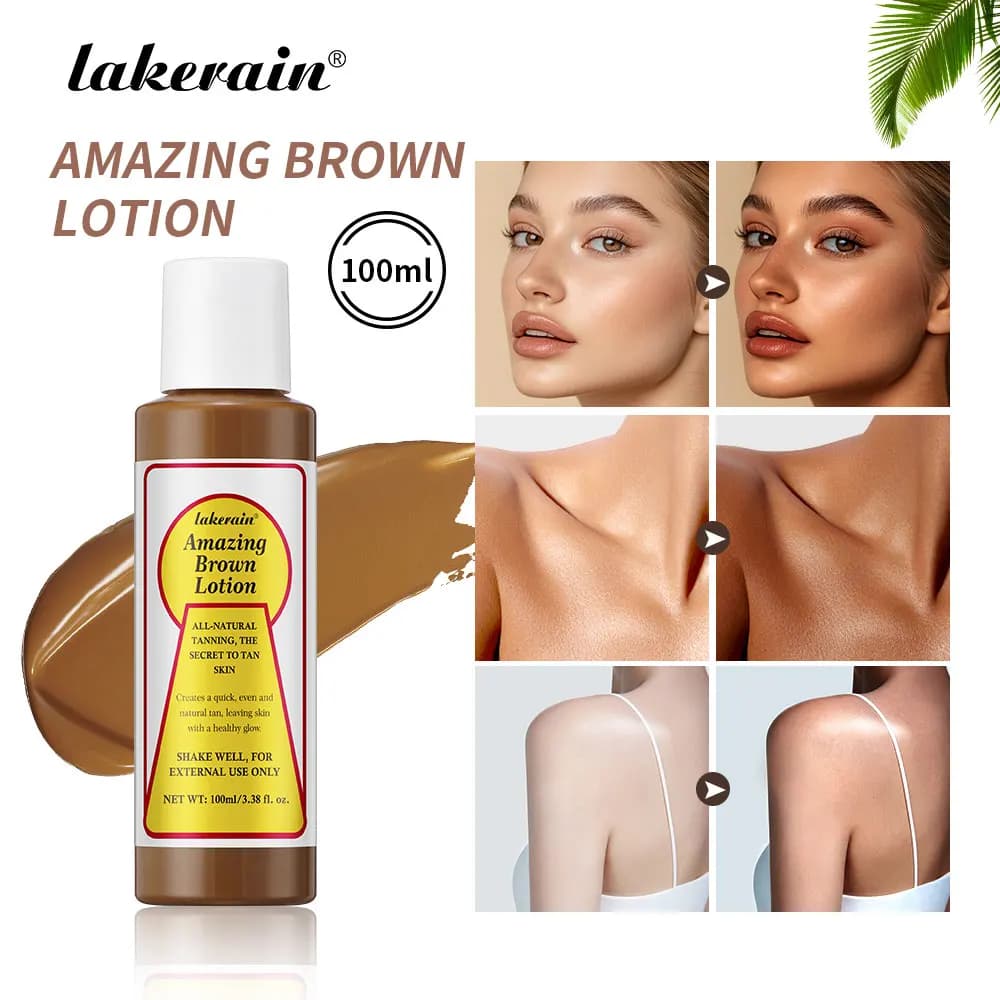 Lotion accelerator tanner Natural organic Ingredients Light Brown Dark Fake Tone Durable Suburbing Lotion waterproof sweat proof