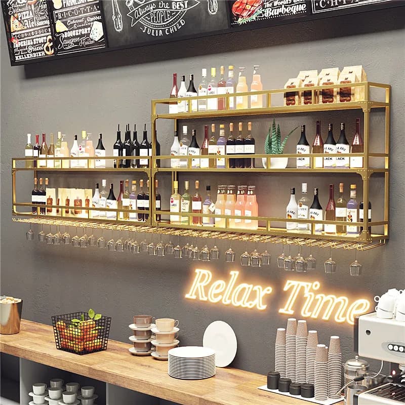 Nordic creativo portabottiglie appeso a parete armadietto del vino decorazione bar portabottiglie ristorante casa portabottiglie capovolto d