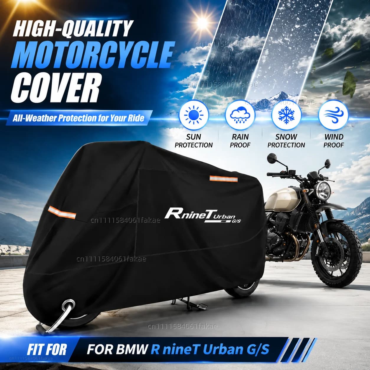 Motorcycle Cover Waterproof Outdoor All Season Dustproof UV Protective Moto Scooter Rain Cover FOR BMW R nineT Urban G/S 2017-