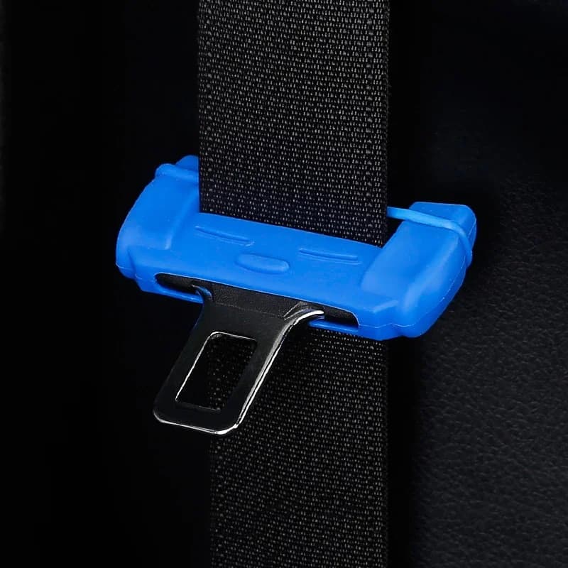 Universal Car Safety Belt Buckle Protector Silicon Anti-Scratch Belt Buckle Clip Interior Button Case Cover Car Stuff