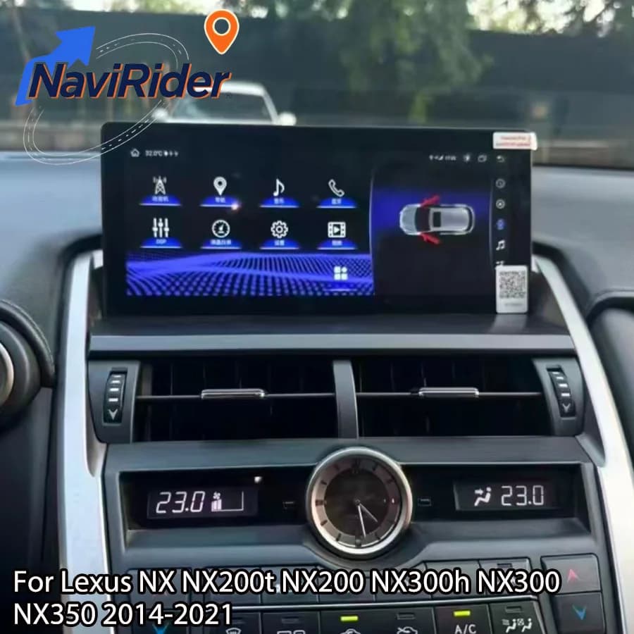 10.25inch Car Screen Multimedia Player For Lexus NX NX200t NX200 NX300h NX300 NX350h 2014-2021 Android 15 Carplay GPS Navigation