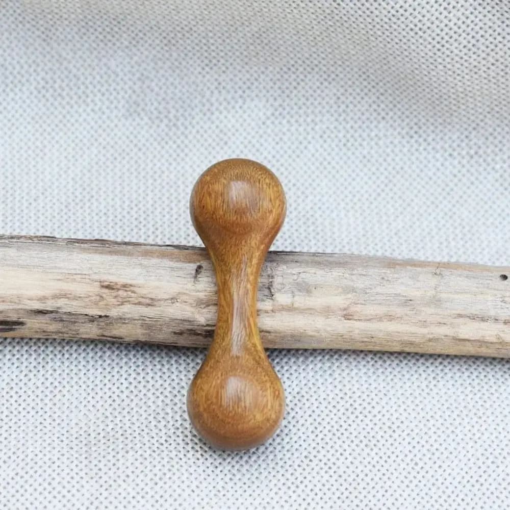 New Wooden Bone Mini Polishing Joints Gyro Dumbbell Rosewood Ebony Hand Spinner