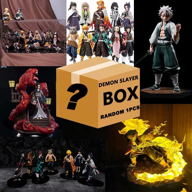 Demon Slayer Figura Modello Cieco Scatola Materiale PVC Figura Anime Scatola a sorpresa