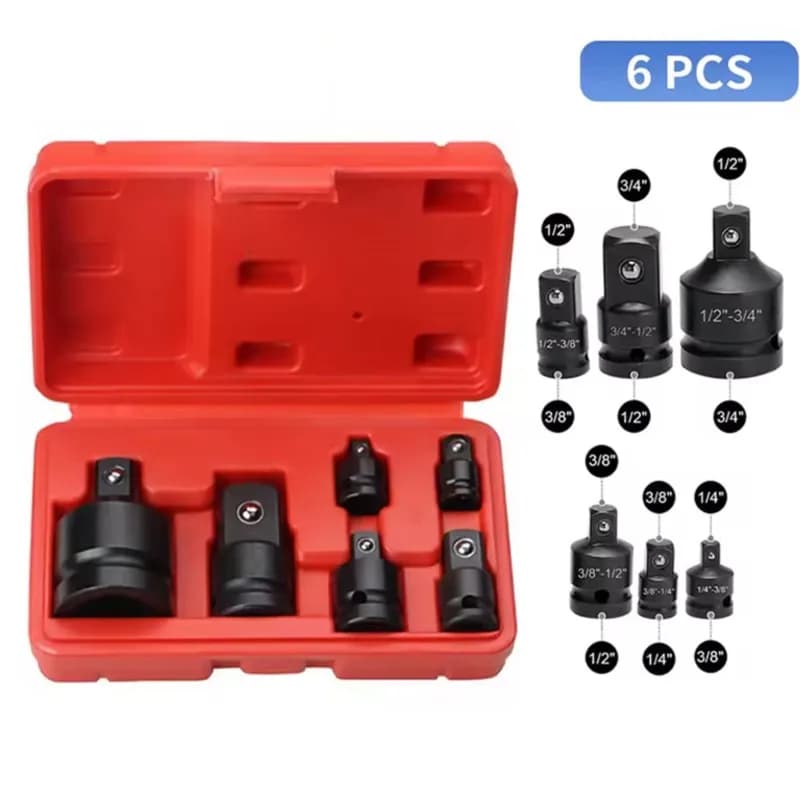 Set riduttore adattatore convertitore presa da 1/2 a 3/8 da 3/8 a 1/4 3/4 a 1/2 Adattatore presa a impatto per strumenti di riparazione garage bicicletta auto