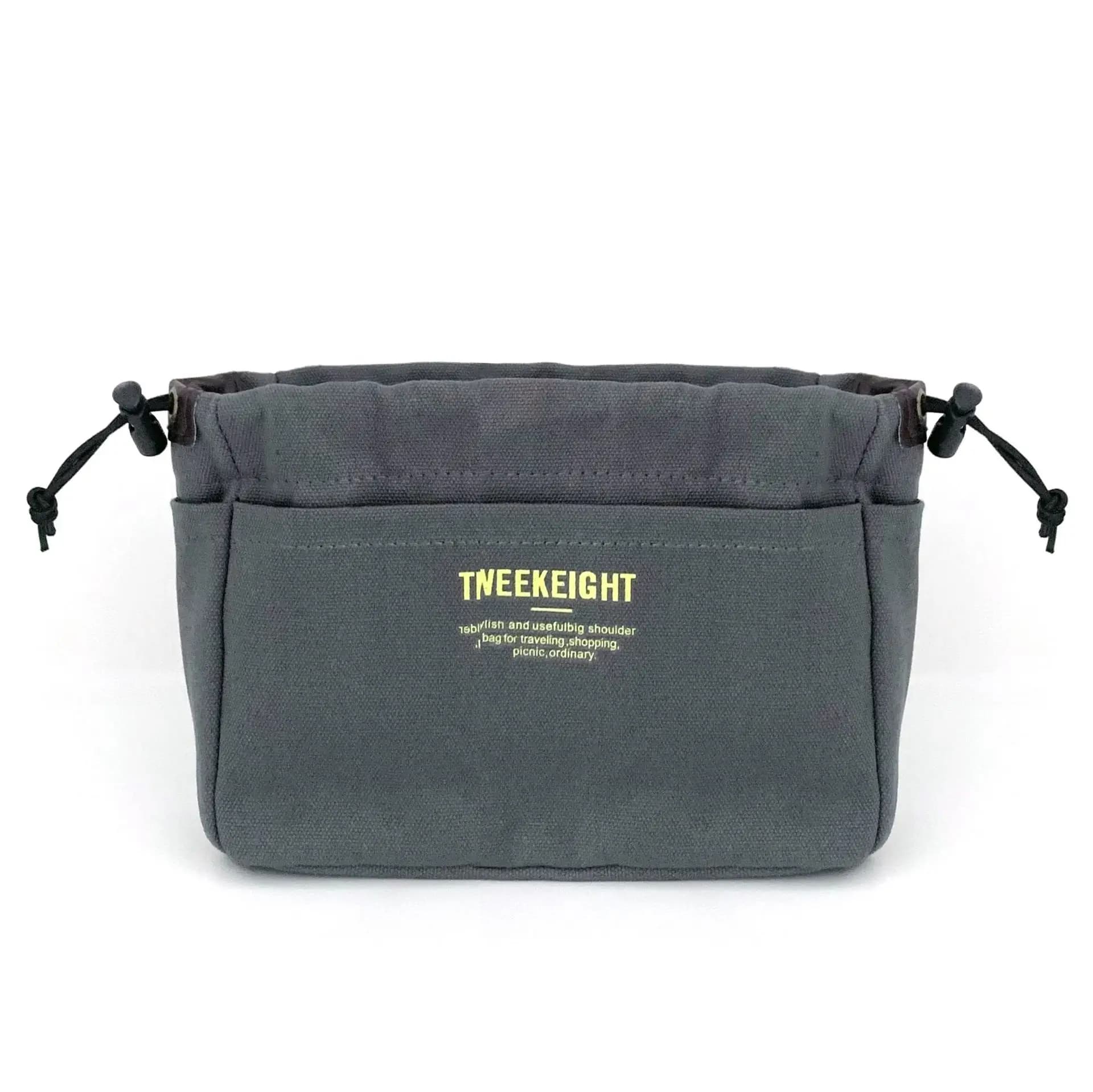 Large capacity drawstring canvas bag ins simple single shoulder crossbody bag versatile handheld storage commuting bag