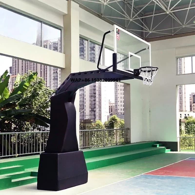 Professional Basketball Basket Tank Approved FIBA, Level Pro Equipment, Height 72 Non Adjustable Inches