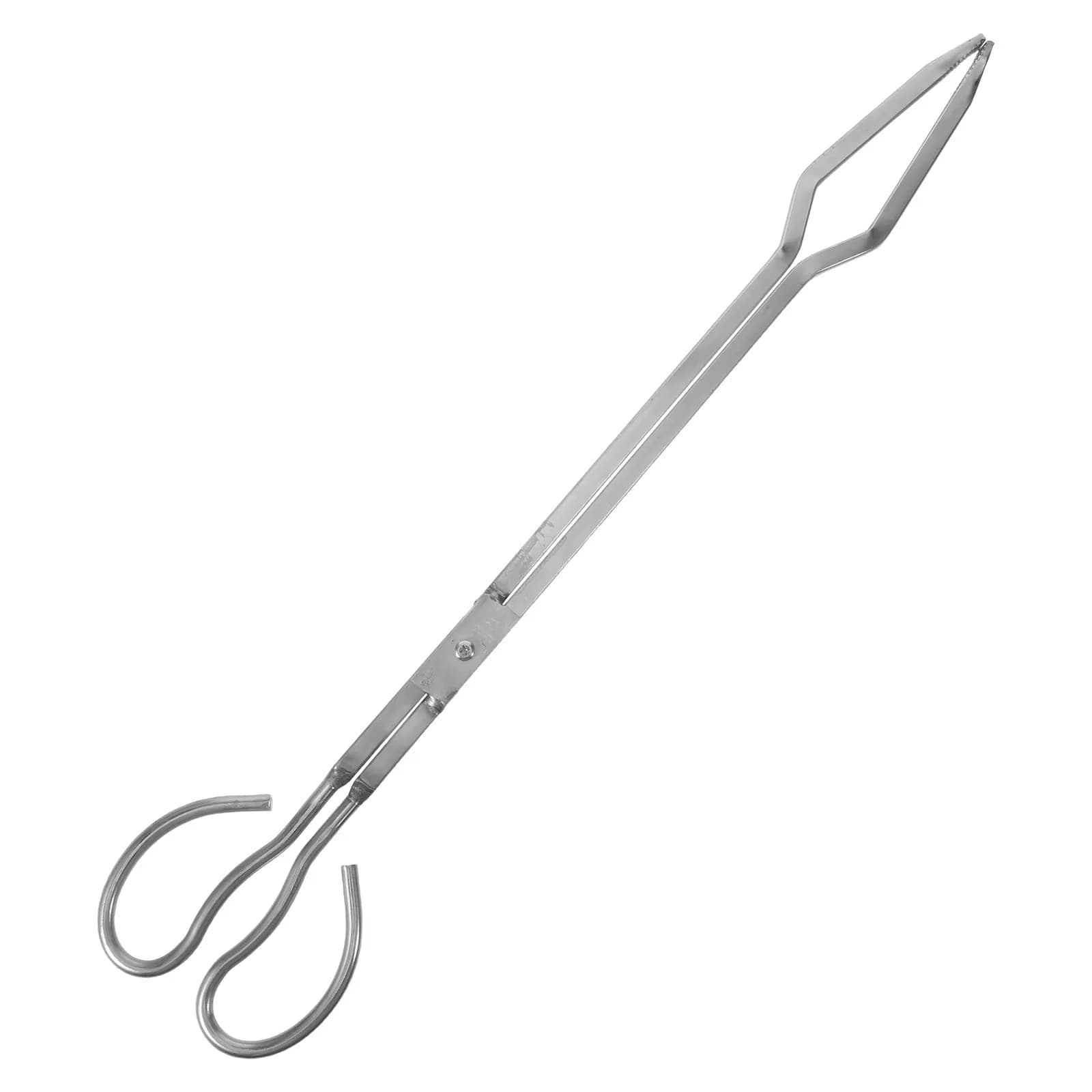 Stainless steel fireplace pliers, Robuste Wood pliers, for Braciere, Barbecue, Wood stove, Camping