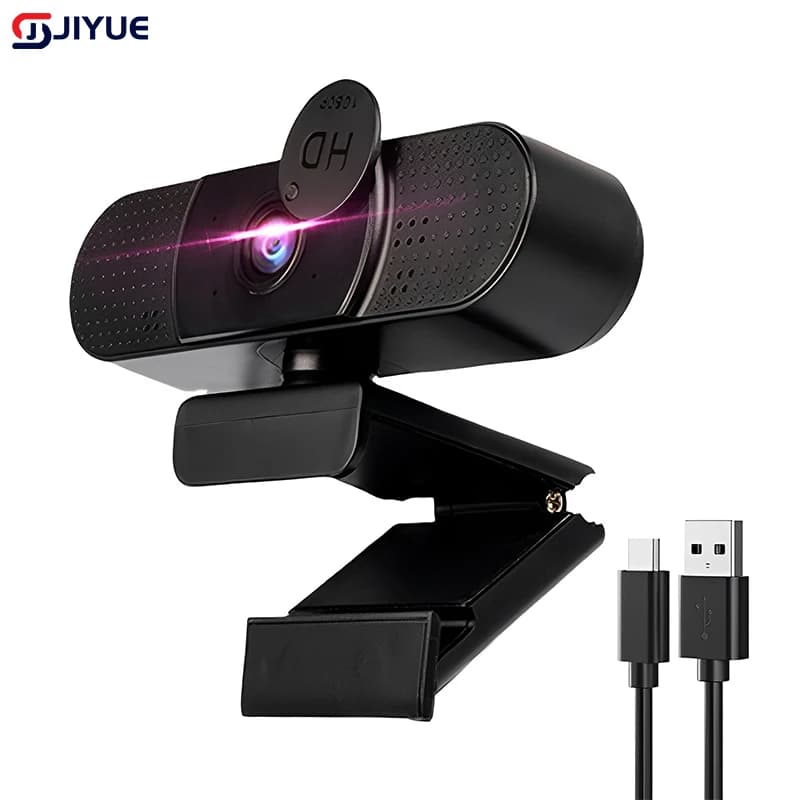 Fotocamera per computer con messa a fuoco automatica 4K ad alta definizione Miglioramento della bellezza Webcam per trasmissione in diretta USB Nessun driver richiesto Altoparlante 2K