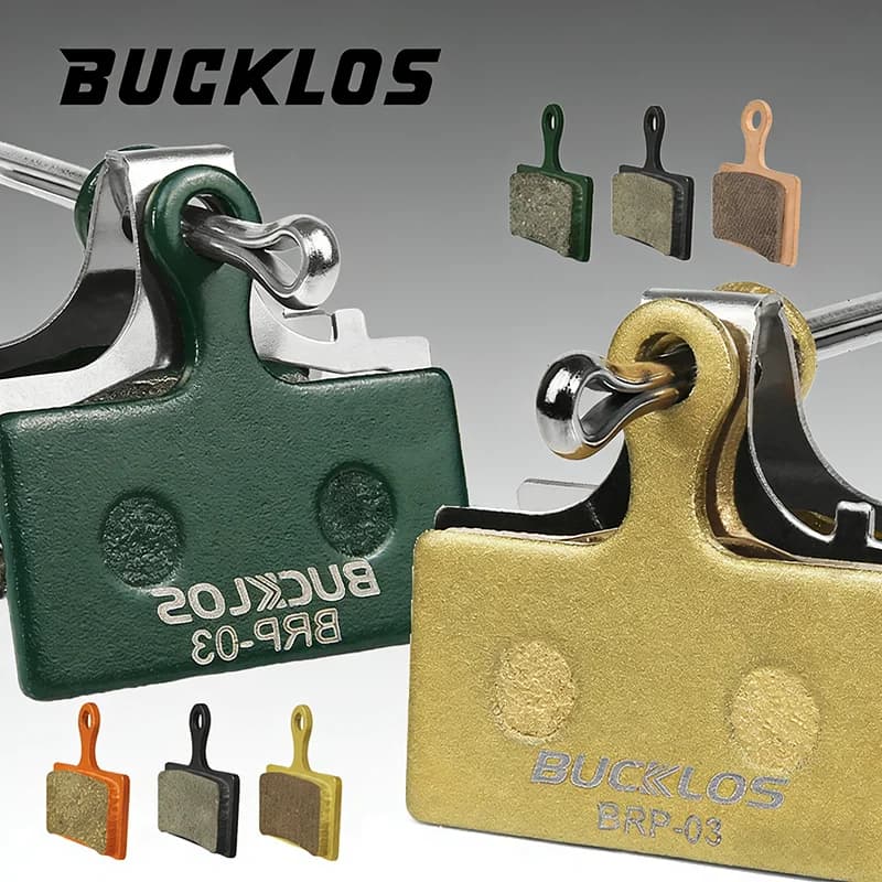 Pastiglie Freno a Disco BUCKLOS MTB in Resina/Ceramica per SHIMANO, Pastiglie Freno a Disco Idraulico per Bicicletta Resistenti all'Usura, Accessori per Bici
