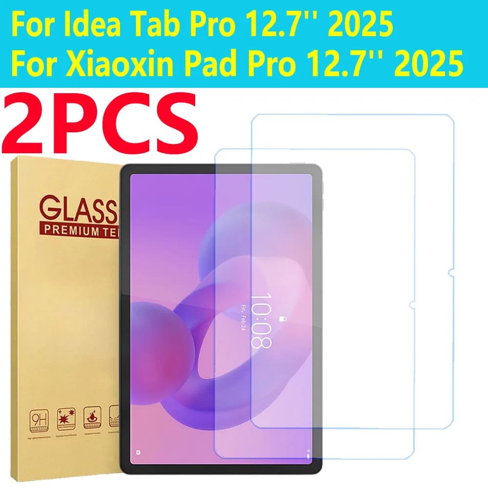 2PCS HD Tempered Glass For Lenovo Xiaoxin Pad Pro 12.7 inch 2025 Screen Protector For Idea Tab Pro 12.7" Tablet Protective Film
