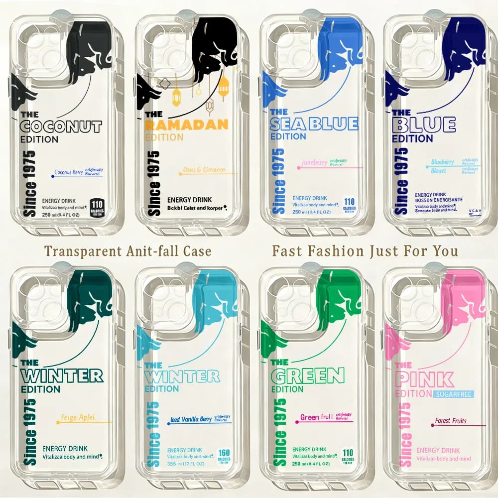 Custodia per telefono Fashion Red Ins B-BullS per iPhone 17e 17 16 16e 15 14 13 12 11 Mini Pro Max X XR XSMax 7 8 Air Plus Cover posteriore trasparente