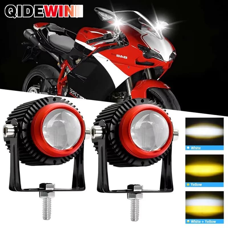 Proiettore Len aggiuntivo faro fendinebbia per moto fendinebbia da lavoro impermeabili Led Super luminoso 60W 6000K 12V 24V