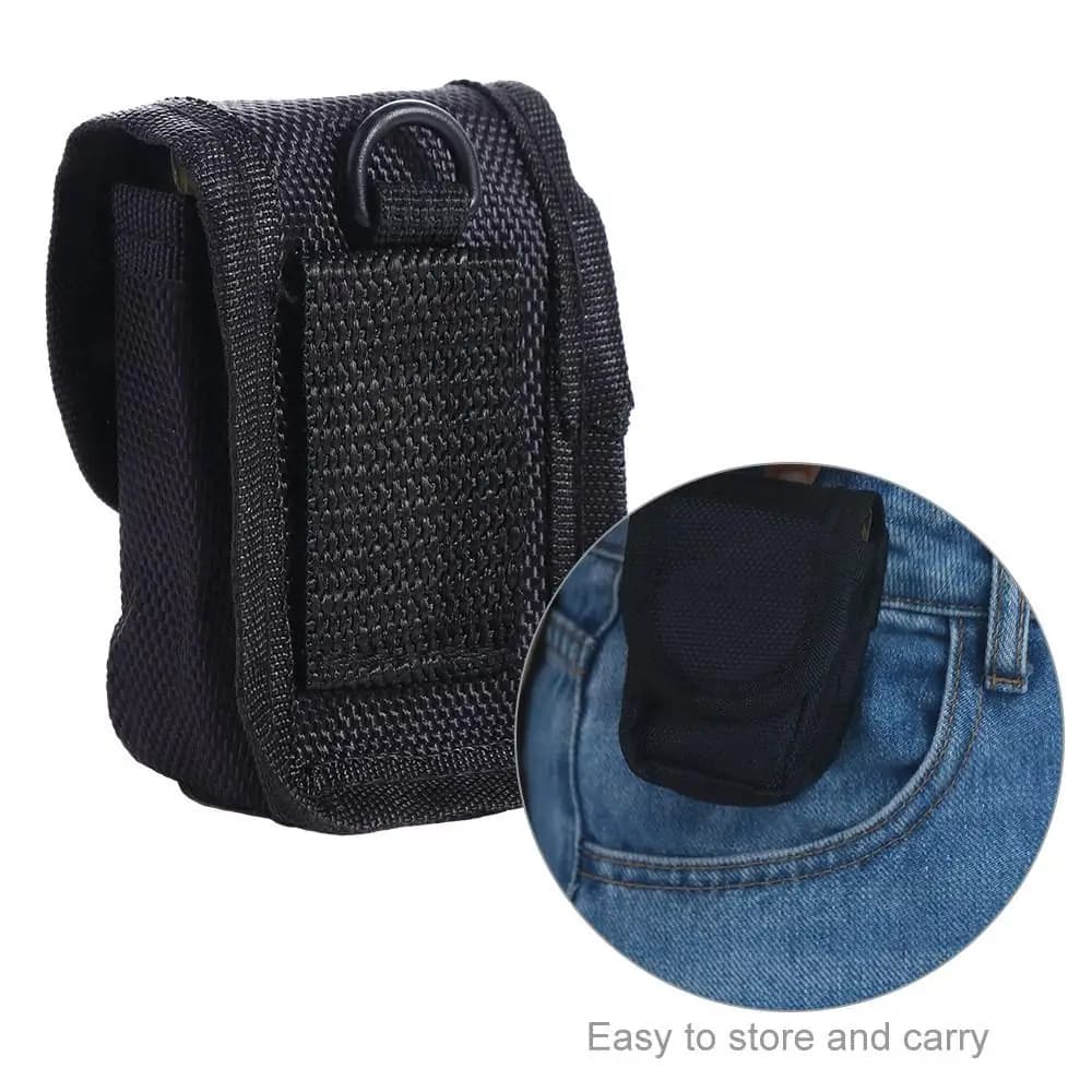 Waist bag Bearing bag for oxymeter Protective case for oxymeter multifunctional nylon bag Small transport bag for black pulsometer
