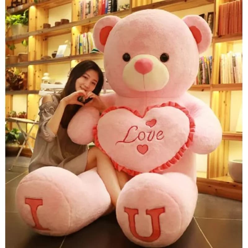 80/100 cm grande rosa peluche orsacchiotto gigante animali di peluche compleanno regalo di San Valentino morbido cuscino bambole Grilfriend ragazza moglie