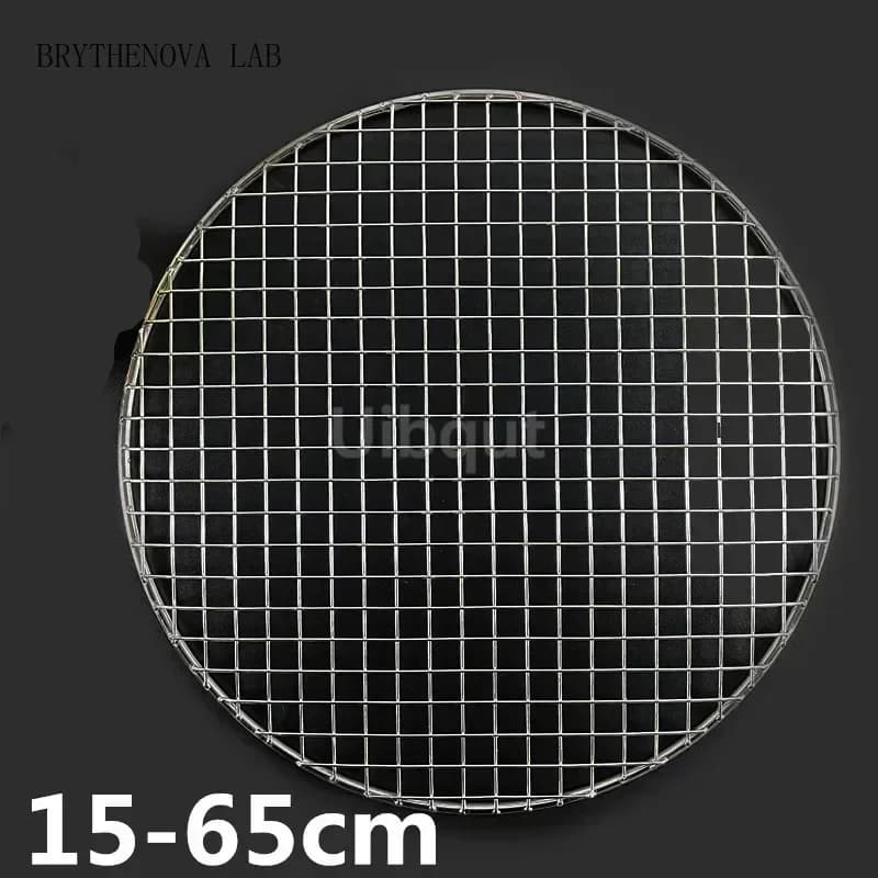 304 stainless steel round barbecue BBQ grill net meshes racks Grid Round Grate Steam Net Hiking Camping Outdoor Mesh Wire