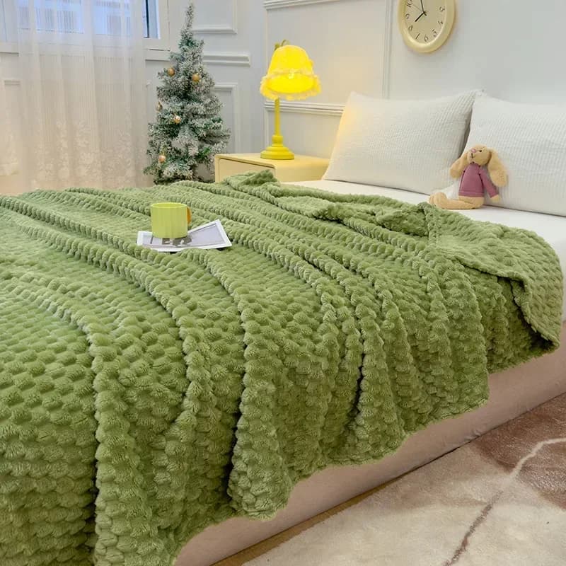 Winter Scottish blankets for luxury hot sofa bed Blnket blankets bed linen king size bed sofa bed imitation fur bed