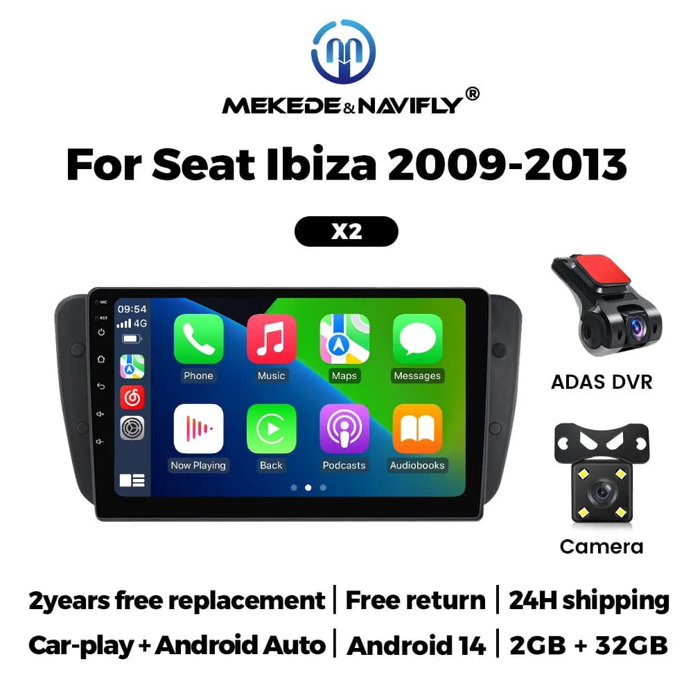 Android 14 Autoradio Wireless CarPlay Auto Video Multimediale Per Peugeot 2008 2013-2020 WiFi BT FM Autoradio Navigazione GPS